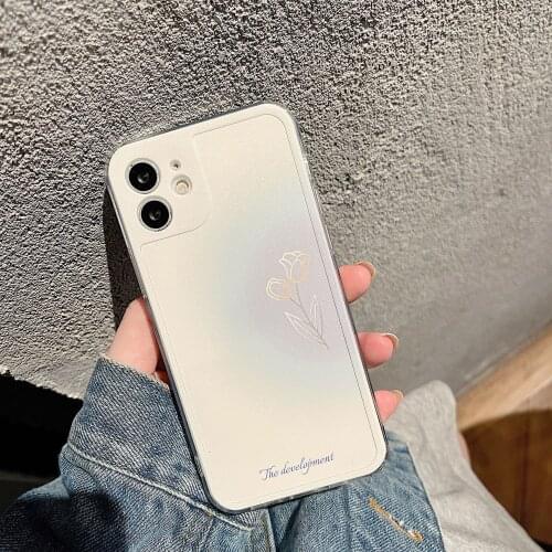 Retro Sweet girls rose romantic art Japanese Phone Case For iPhone 11 12 Pro Max Xs Max XR Xs 6 7 8 Plus X 7Plus case Cute Cover