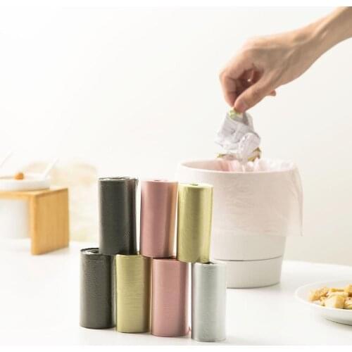 120Pcs/4rolls Small Garbage Bags Roll Disposable Car Trash Bag Waste Bag for Desktop Trash Can Bin