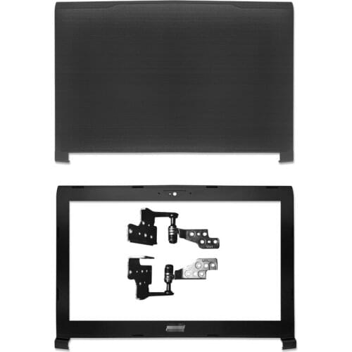NEW Laptop LCD Back Cover/Front Bezel/Hinges For MSI GT62 GT62VR MS-16L2 Rear Lid Top Back Case Black 15.6"