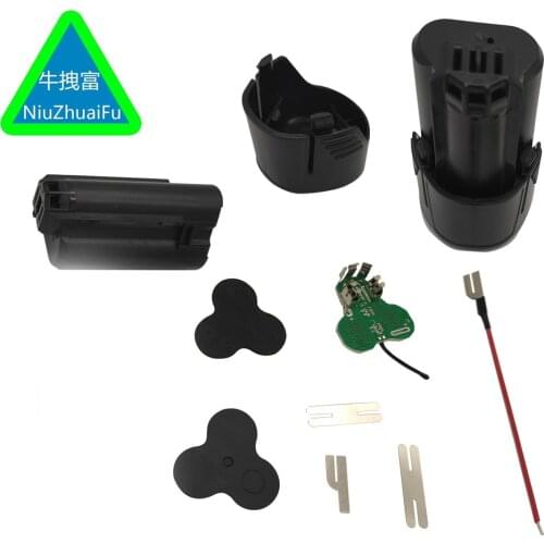 BAT411 BAT420 Li-ion Battery Plastic Case Shell Box PCB charging Protection Board Label For Bosch 10.8V 12V BAT412A BAT413A