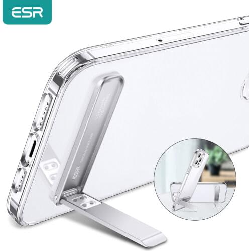 ESR Holder for Phone Boost Stand for iPhone 11 12 Pro for Samsung Note 20 Xiaomi Phones Metal Kickstand Stand Foldable Cradle