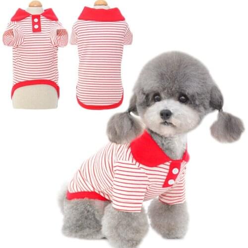 Strips Hoodie Sweatshirt Red Yellow Green Soft Tshirt Shortsleeve Dog Clothes Hoody Pullover Coat Cat Clothing Apparel Chihuahua