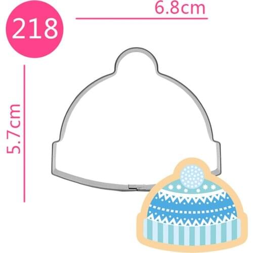 Popular Hat Sweater Mold Cookie Cutter Fondant Christmas Cake Decor Cupcake Pastry Biscuit Mould DIY Birthday Bakeware Cake Tool