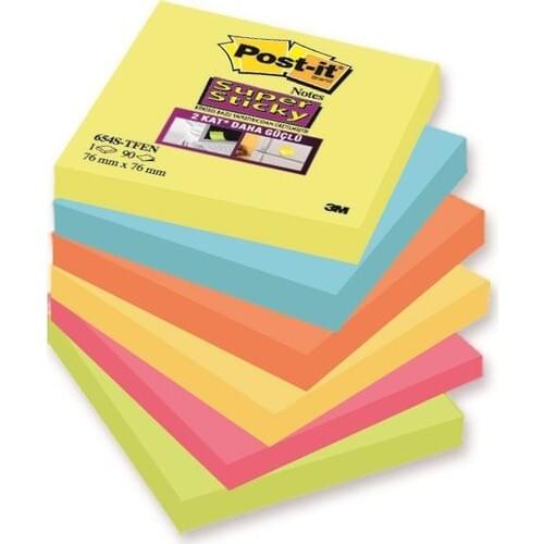 Post-L®Super Sticky Note, Tutti Frutti Series, 6 pcs 90 Sheets, 76 X76Mm memo pad sticky notes stickers notebook