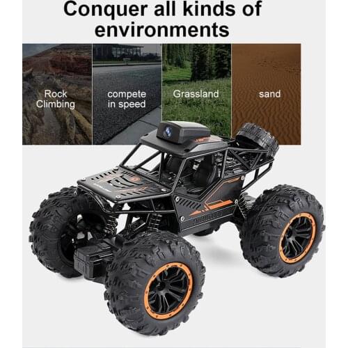 RC Car 2.4G 720P WIFI FPV HD Camera SUV 1:18 Off-road High-speed Remote Control Drift Car Climbing Car Childrens Toys