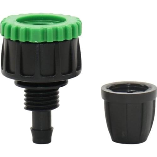 1/2" 3/4" Female to 3/8" Garden hose connector with lock nut Garden tap 8/11 9/12 hose Thread connector adapter 1pcs