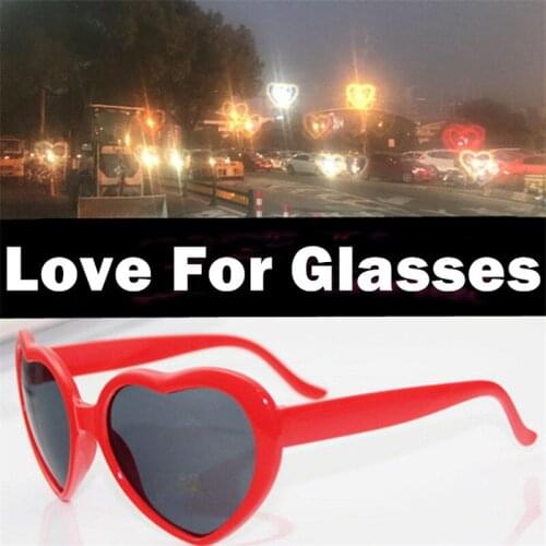 Internet Celebrity Love Sun Glasses Romantic Cosplay Heart Special Effects Sunglasses Eyewear