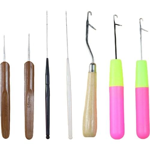 7x Latch Hook Mat Cushion Making Tool Dreadlocks Hook Needles for