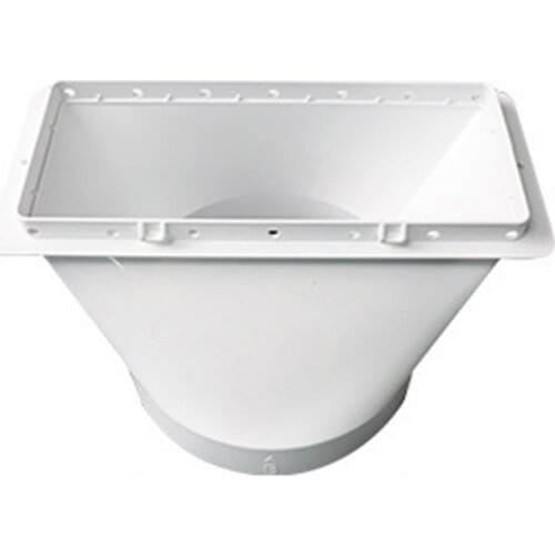 130mm Portable Air Conditioner Window Adapter Exhaust Hose Connector Rectangular Flat Mouth Interface Air Conditioner Accessorie