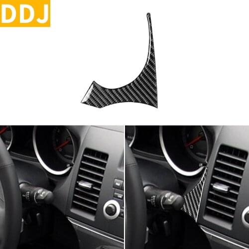 For Mitsubishi Lancer ES DE GTS 2008-2015 Carbon Fiber Right of Speedometer Panel Frame Sticker Cover Trim Car Accessories