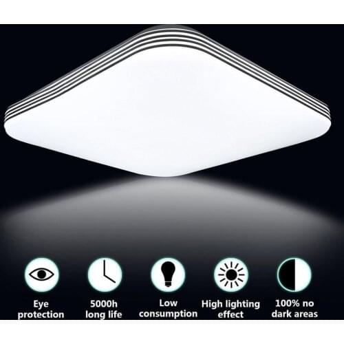 24W 1400LM Modern LED Ceiling Lights Energy Efficient LED Ceiling Light for Kitchen Bathroom Dining Room
