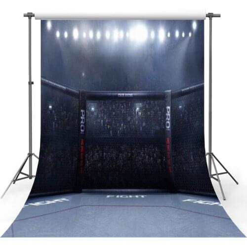 Wrestling Match Arena Backdrop Boxing Ring Fistfight Field WWE Mixed Marshall Arts Fight Championship Man Boy Background