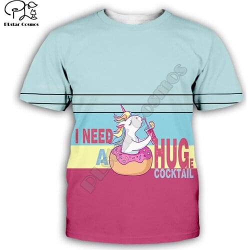 Stripe White horse 3D Printed Men for women t shirt Harajuku summer Short sleeve shirt Casual T-shirt top style-1