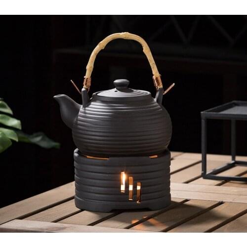 Retro Ceramic Tea Warmer Gasket Teapot Candle Tea Stove Warm Tea Warmer Teapot Heating Accessories