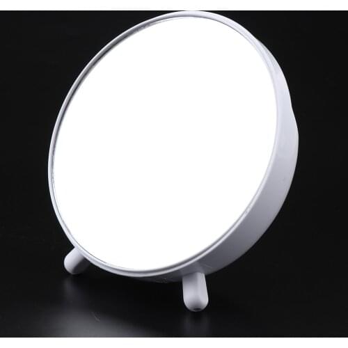 Round Travel Makeup Mirror Portable Tabletop Vanity Cosmetic Folding Mirror with Standing for Women Men