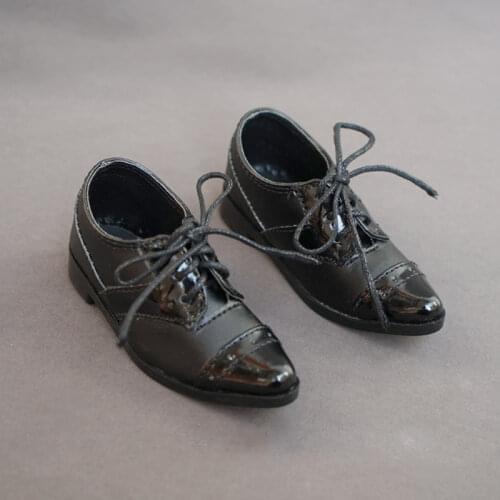 BJD doll shoes fit 1/3 1/4 MSD DD doll size black personality fashion shoes with pointed toe suit and doll accessories