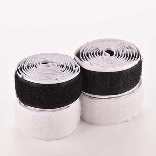 2Rolls/Set 3Ft Nylon Strap Hook Loop Self Adhesive Strong Sticky Fastener Tape