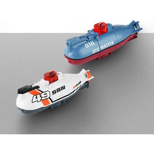 Mini RC Submarine Electric Speed Boat Toy Dive Master Model for Children Remote Control Pigboat Simulation Model Gift Toy Kids