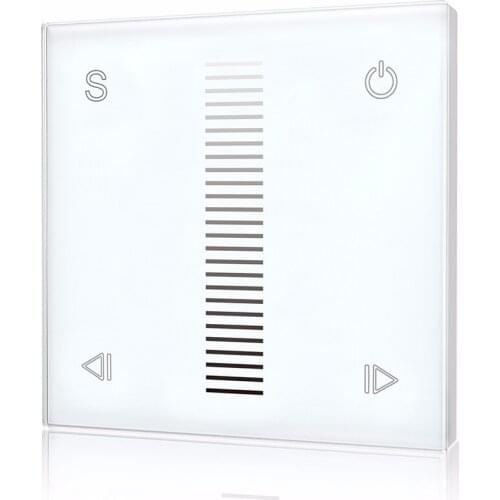 Wholesale S1-T Wall Mounted Touch Pane AC Triac RF Dimmer; Input voltage:100 240VAC; voltage Output:100-240VAC