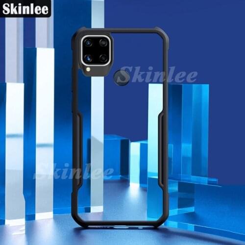 Skinlee For Realme C25 C15 Case Official Original Shockproof Clear With Soft Frame Airbag Cover For Realme Narzo 30A Case