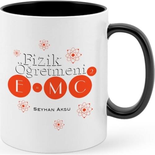 Personalized Physics Teacher Black Mug Cup-2