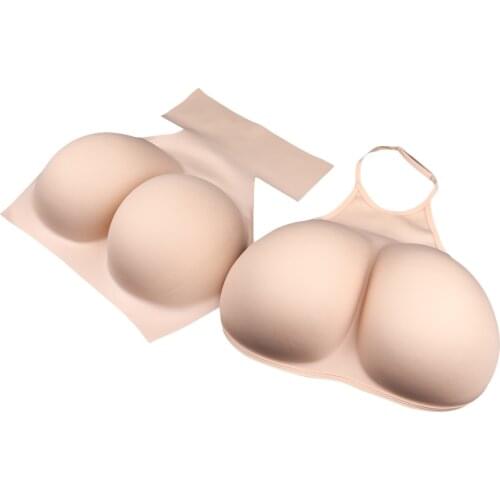 KnowU Cosplay Breast Enhancement Pad Sponge Chest Pad Cosplay Light Disguise Conjoined Breast Fake breast Huge breast From
