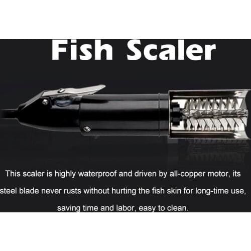 Useful Electric Fish Scaler Fishing Scalers Clean Fish Remover Cleaner Descaler Waterproof Scraper Seafood Tools