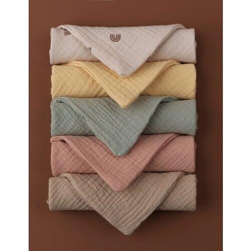 3/5pcs Baby Feeding Towel Soft 4 Layer Gauze Bath Towel Newborn Saliva Towel Burp Cloth Handkerchief Newborn Face Towel Bibs