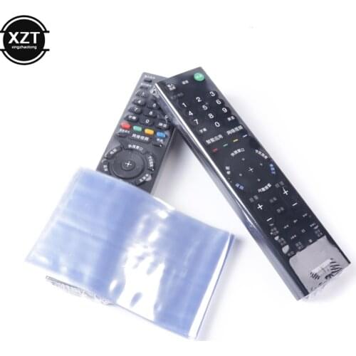 10Pcs Clear Shrink Film Bag for Smart TV Remote Control Case Cover Air Condition Controller Protective Anti-dust Bag 6/8cmx25cm
