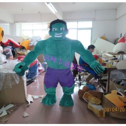 Factory Direct Sell Best Quality on Ali The Hulk Monster Suit Birthday Dress FURSUIT Costume Cosplay Christmas Party