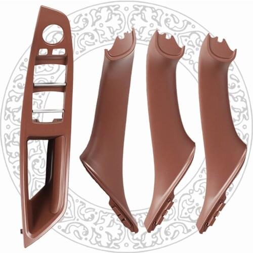 Car Interior Inner Door Handle Panel Pull Trim Cover Left Hand Drive LHD For BMW F10 F11 523i 525d 525dx 2011-2013