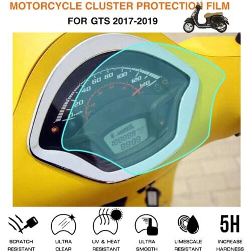Motorcycle Cluster Scratch Protection Film Screen Protector For Vespa Gts 2017-2019