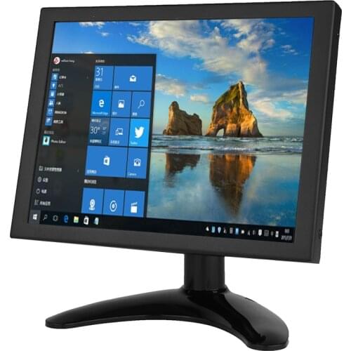 ZHIXIANDA 8 Inch 4:3 Cheap Small Metal Shell Monitor 1024*768 HD Monitor with AV/BNC/VGA/HDMI/USB Interface
