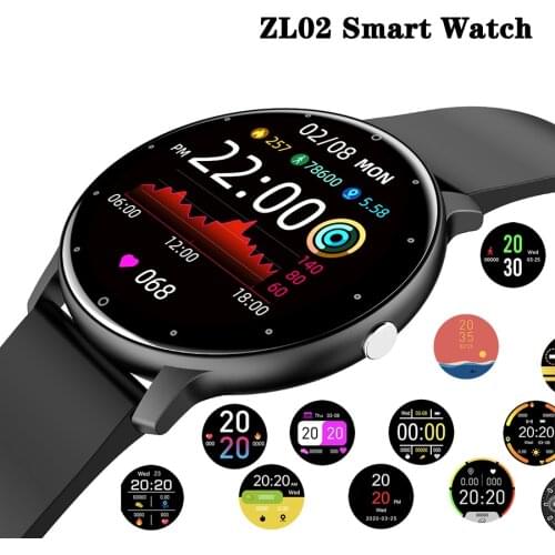 2021 ZL02 Women Smartwatch Real-time Weather Forecast Heart Rate Monitor IP67 Men Women Smart Watch