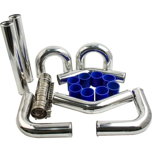 3 Inches 3" 76mm Intercooler Piping Air Intake DIY Pipe Kit for all Turbos