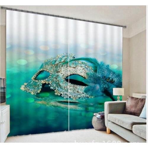 3D Window Curtains Luxury Blackout Mask Curtain For Living Room Bedroom Customized size Drapes Cortina Rideaux Cushion cover