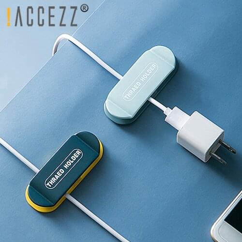 !ACCEZZ Cable Organizer Universal Punch-free Wall Wire Winder Management Clip For Earphone Desktop Cable Holder Cable Protector