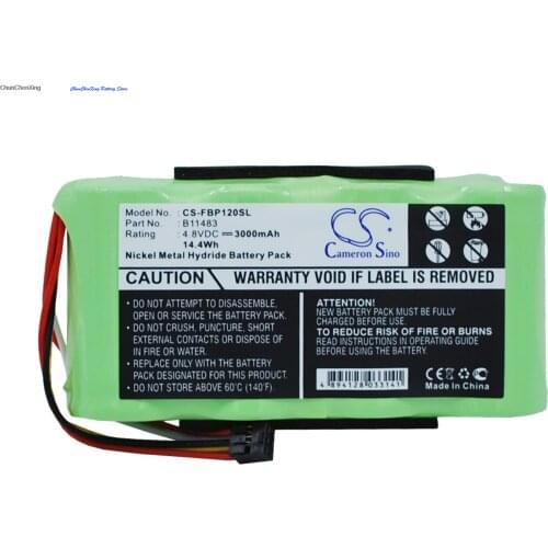 Cameron Sino 3000mAh Battery for Fluke 123,123S ( Firmware below V2), 43 Power Quality Analyze,43B, Scopemeter 120