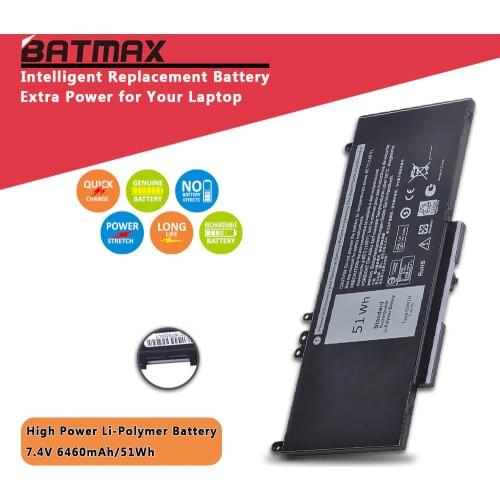 7.4V 51WH 4 Cells Laptop G5M10 Battery for DELL Latitude Latitude E5250 E5450 E5550 Notebook 15.6" G5M10 8V5GX R9XM9 WYJC2 1KY05