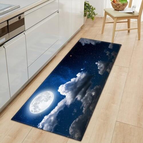Anti-slip Long Mats Rug for Floor Water Absorption Carpets Home Entrance Doormat Kitchen Bedroom Living Room Floor Rugs Washable