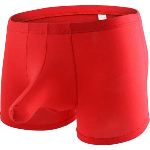 Men Boxers Modal Quality Underwear Mens Sexy Elephant Nose Big Pouch Boxershorts Underpants Shorts Cueca Male Panties