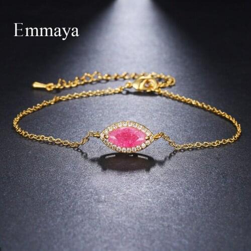 Emmaya Brand Gorgeous Elegance AAA Zircon Multicolor Adjustable Round Crystal Bracelets For Women Jewelry Wedding Party Gift