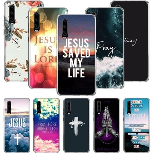 God Jesus Pray Case for Huawei P20 P30 P40 P Smart Z + P10 Mate 30 10 20 Lite Pro Silicone Shell Phone Coque Cover