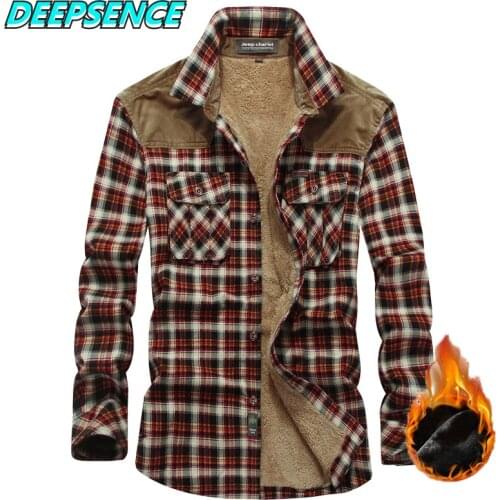 Мужские клечатые рубашки DEEPSENCE China At AliExpress