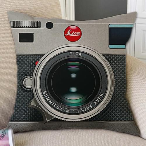 3D Camera Print Sofa Decorative Pillow Vintage Games Console Controller Cotton Linen Chair Seat Cushion Cover Throw Pillow Case