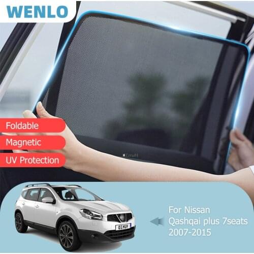 For Nissan QASHQAI Plus (7Seats) 2007-2014 Front Windshield Car Sunshade Side Window Blind Sun Shade Visor UV Kids Mesh Curtain