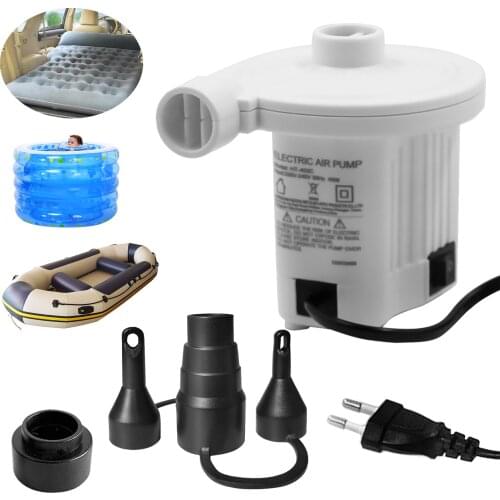 Electric Inflate Pump AC220V-240V Quick-Fill Air Pump Lightweight Inflator Deflator for Kayak Fishing Boat Sofa Swimming Ring