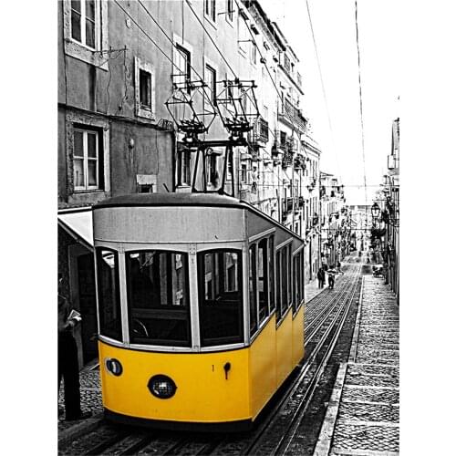 Photograph European Landscape Printed 11CT Cross Stitch Embroidery Kit DMC Threads Knitting Handiwork Handicraft Decor