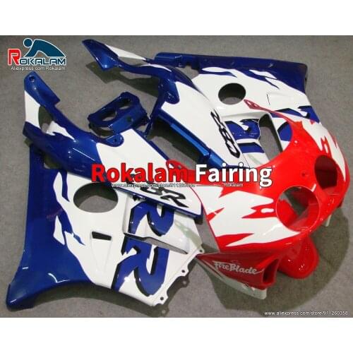 Bodywork For Honda CBR250RR MC22 1990 1994 CBR 250RR MC-22 1991 1992 1993 Motorcycle White Blue Red Fairings (Injection Molding)