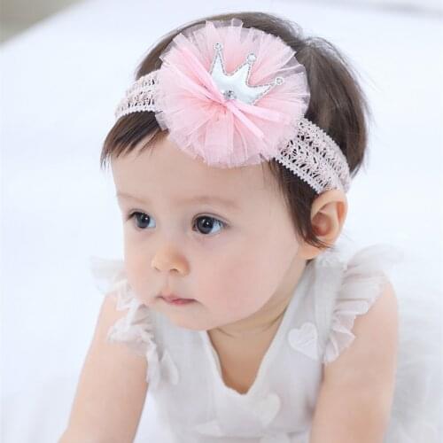 Summer Baby Hair Band Chiffon Elastic Lace Flower Baby Hair Band Infant Headbands for Girls Baby Girls Hair Accessories